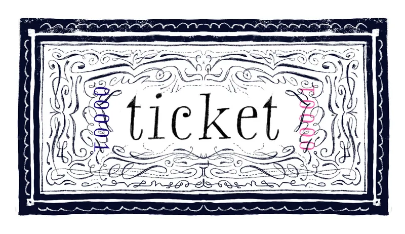illustrated ticket