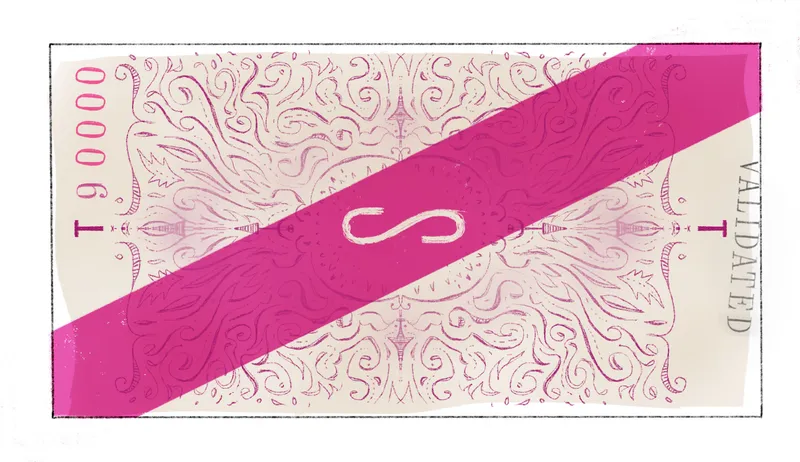 illustrated ticket