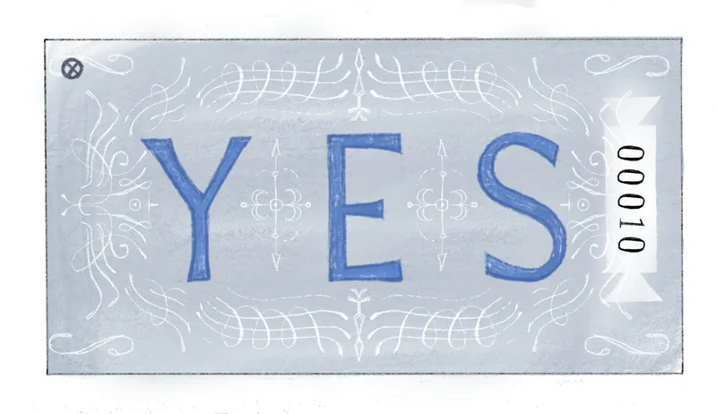 illustrated ticket