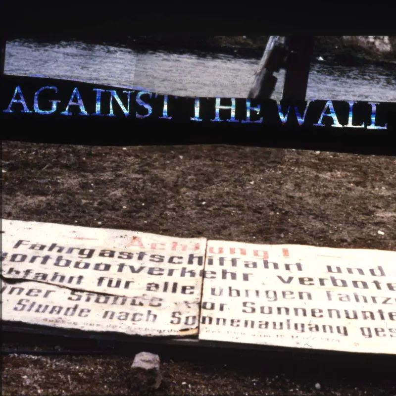Detaiil from a 1990 slide from the Type90 presentation of LettError and the Randomfonts. Oxford