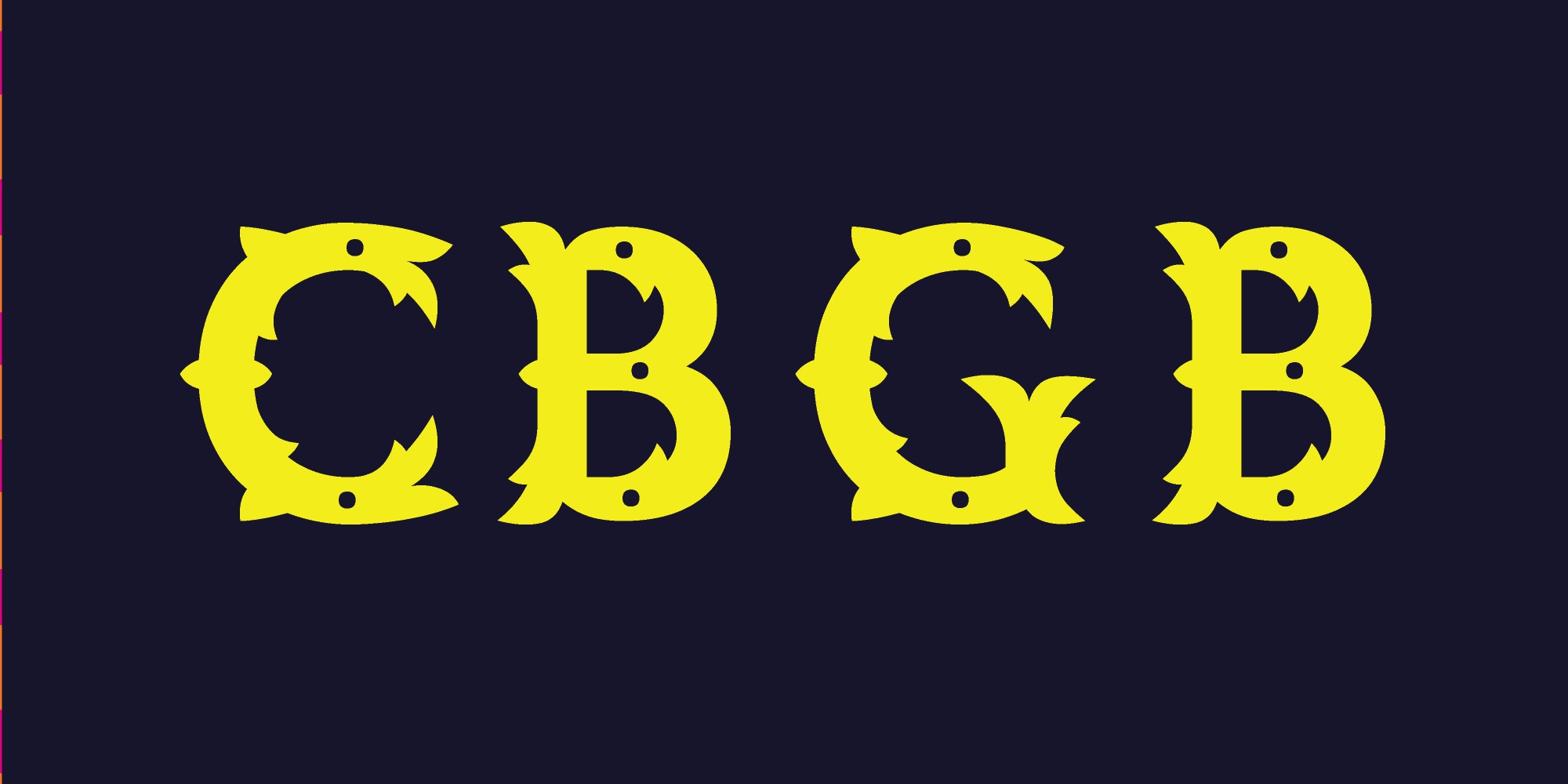 I know this is not the CBGB typeface. Pipped.